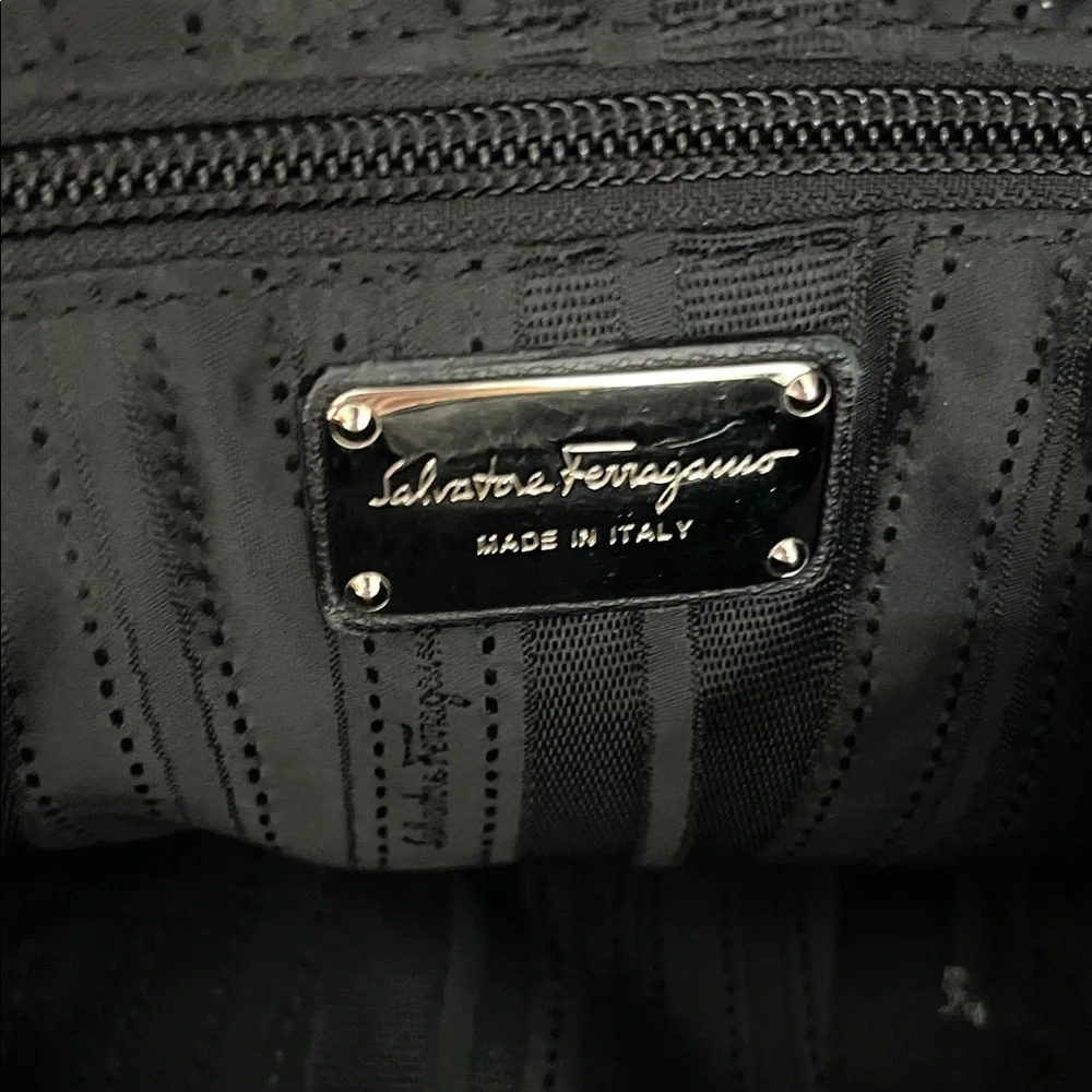 Ferragamo Black Quilted Leather Handbag - Picture 8 of 15
